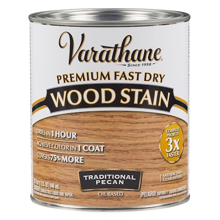 Rust-Oleum 1 Qt Traditional Pecan Varathane Premium Fast Dry Wood Stain 262013